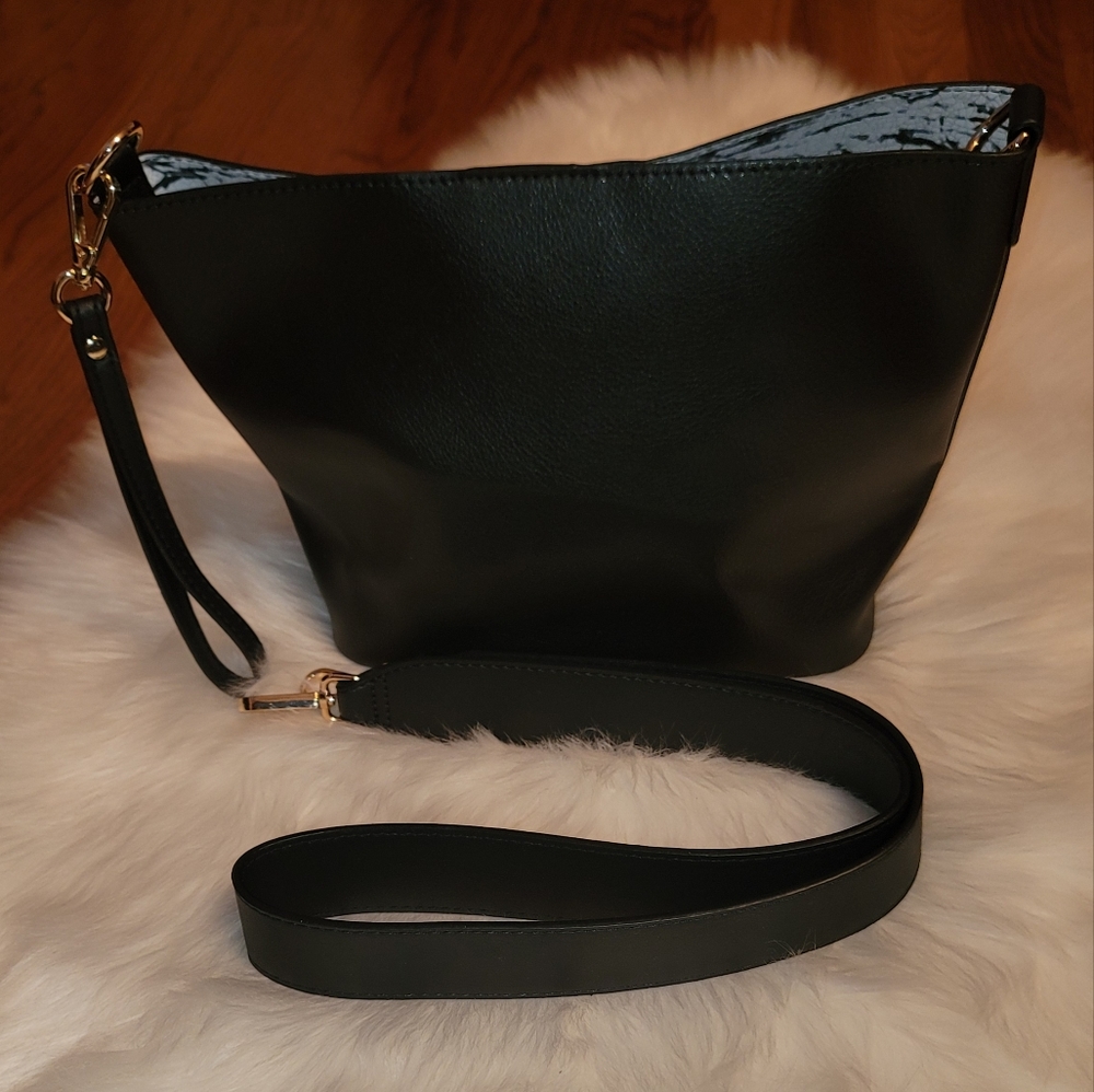 New Black Purse Gold Trim